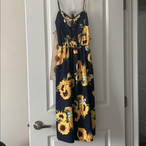 Navy Sunflower 🌻 Sundress